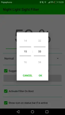Night Light Sight Filter - Protect your Eyes android App screenshot 5